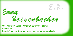 emma weisenbacher business card